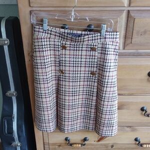 NYCC Plaid Double Button Skirt NWOT's